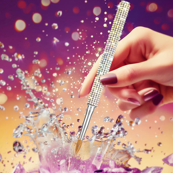 Crystal Handle Kolinsky Nail Brush
